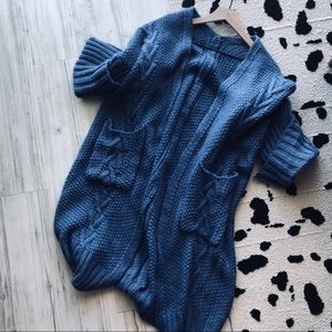 Long cozy cardigan